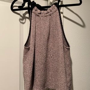 Madewell top with tie around the neck